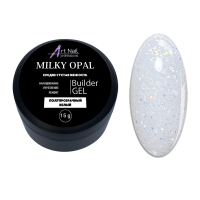 Gel Milky Opal kamuflāžas modelēšanas gēls. 15 gr.