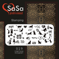 Stamping plate SaSa №19