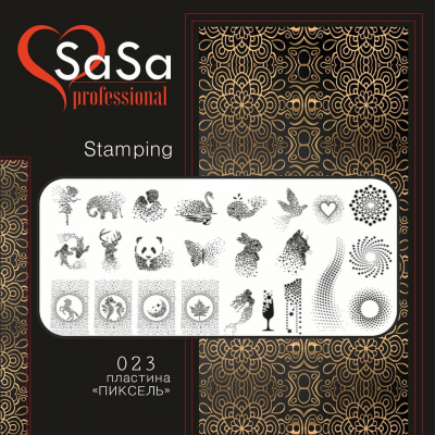 Stamping plate SaSa №23