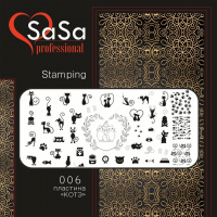 Stamping plate SaSa №06